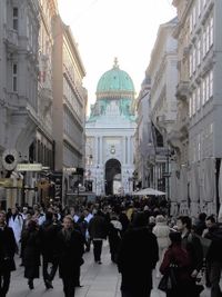 On the way to Hofburg